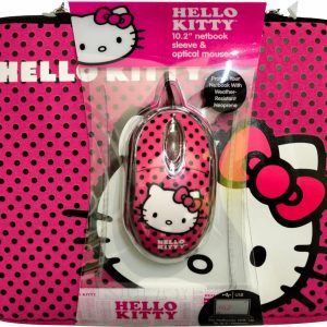 Funda SAKAR HELLO KITTY 10.2" para Netbook + 1 Mouse óptico