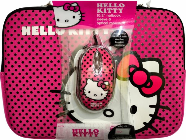 Funda SAKAR HELLO KITTY 10.2" para Netbook + 1 Mouse óptico