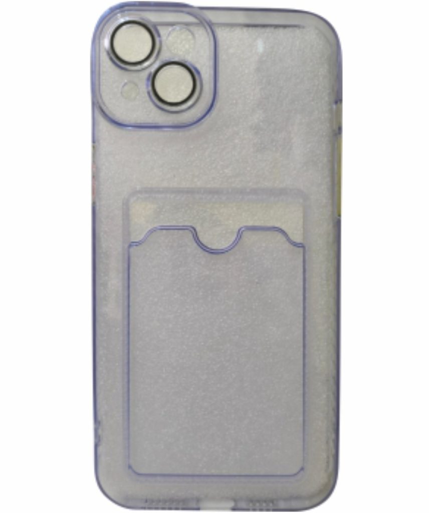 Funda Acrigel para iPhone 15 con tarjetero – Transparente y Antigolpes